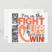 Kampf gegen mein lebenslanges Endometriumkrebs Postkarte (Vorne/Hinten)