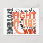 Kampf gegen mein lebenslanges Endometriumkrebs Postkarte (Vorderseite)