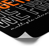 Kampf gegen Multiple Sklerose Bewusstsein Poster (Ecke)