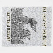 KAMPF gegen OKINAWA Fleece Blankets (Vorderseite (Horizontal))