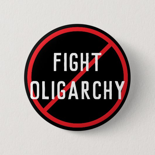 Kampf gegen Oligarchie Button (Vorderseite)