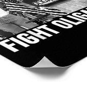 Kampf gegen Oligarchie Protest und Widerstand gege Poster (Ecke)