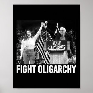 Kampf gegen Oligarchie Protest und Widerstand gege Poster