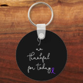 Kampf gegen Pankreaskrebs Produkt Geschenk mit Fla Schlüsselanhänger (Vorderseite)