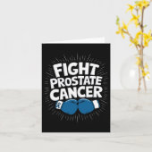 Kampf gegen Prostatakrebs Aufklärung Blue Ribbo Karte (Gelbe Blume)