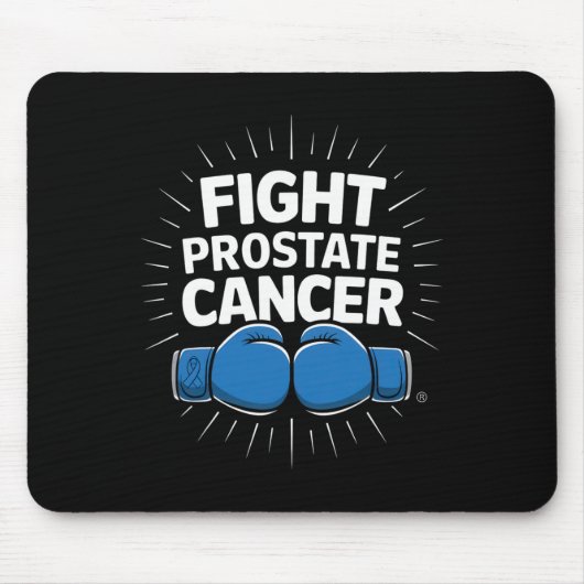 Kampf gegen Prostatakrebs-Boxhandschuhe Einwirkung Mousepad (Vorne)