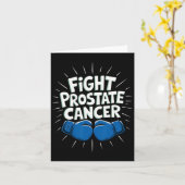 Kampf gegen Prostatakrebs Funny Sprichwort Boxing Karte (Gelbe Blume)