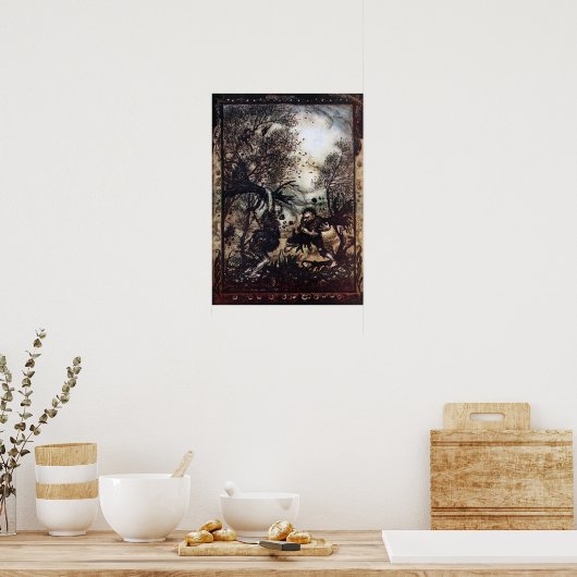 Kampf gegen Riesen Poster (Küche)