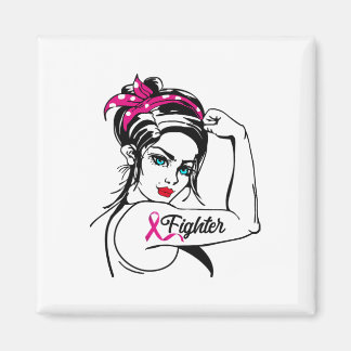 Kampf gegen Rosie Das Riveter-Brustkrebs-Bewusstse Magnet