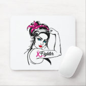 Kampf gegen Rosie Das Riveter-Brustkrebs-Bewusstse Mousepad (Mit Mouse)