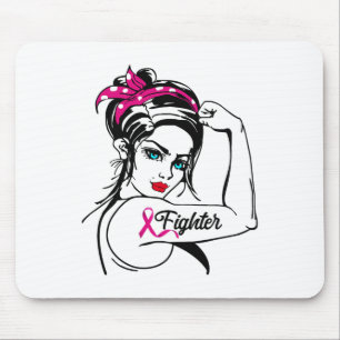 Kampf gegen Rosie Das Riveter-Brustkrebs-Bewusstse Mousepad