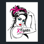 Kampf gegen Rosie Das Riveter-Brustkrebs-Bewusstse Poster<br><div class="desc">Kampf gegen Rosie Das Riveter-Brustkrebs-Bewusstsein</div>