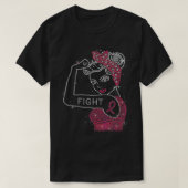 Kampf gegen Rosie den Riveter Kristall Brustkrebs T-Shirt (Design vorne)