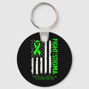 Kampf gegen Stigma Mental Health Awareness Ribbon  Schlüsselanhänger