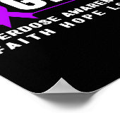 Kampf gegen Überdosierung - Bewusstsein für die Ab Poster (Ecke)