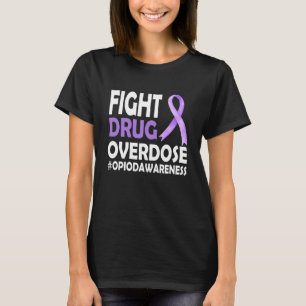 Kampf gegen Überdosis Lila Band Opioid-Überdosis-B T-Shirt