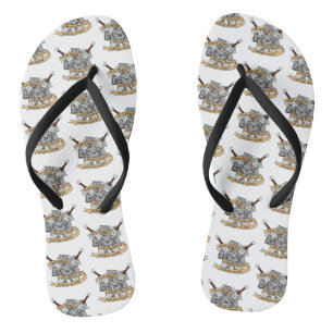 Kampf gegen Würfel Badesandalen