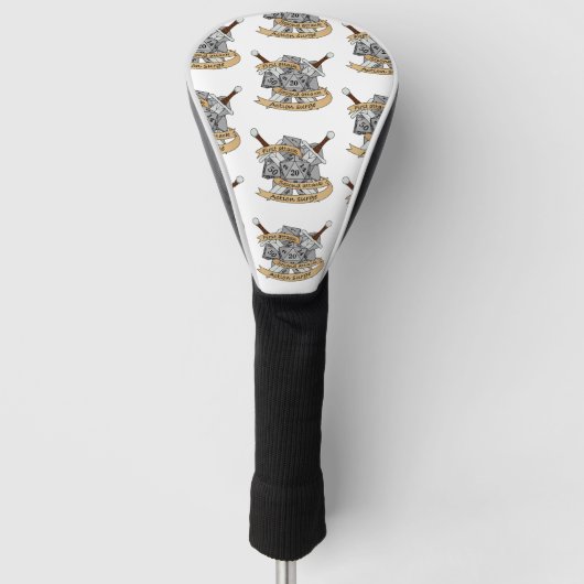 Kampf gegen Würfel Golf Headcover (Vorderseite)