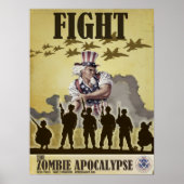 Kampf gegen Zombie-Apokalypse-Poster Poster (Vorne)