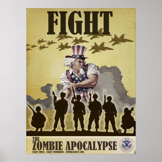 Kampf gegen Zombie-Apokalypse-Poster Poster (Vorne)