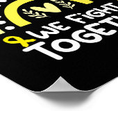 Kampf gemeinsam Bewusstsein für Suizidprävention Poster (Ecke)