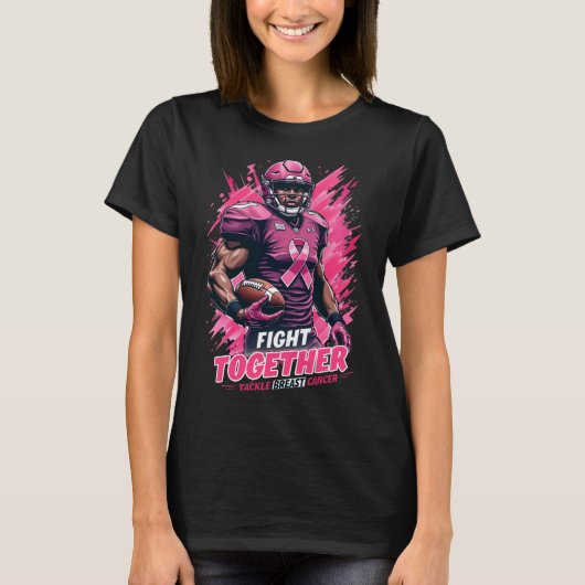 Kampf gemeinsam gegen Brustkrebs T-Shirt (Vorderseite)