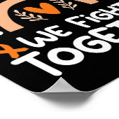 Kampf gemeinsam Leukämie Bewusstsein Leukämie Poster (Ecke)