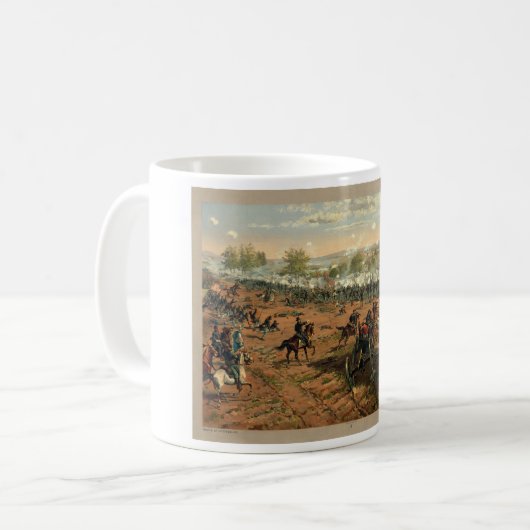 Kampf Gettysburg Hancock bei Gettysbug Thulstrup Kaffeetasse (Vorderseite Links)