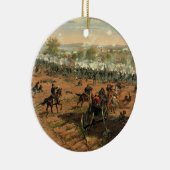 Kampf Gettysburg Hancock bei Gettysbug Thulstrup Keramikornament (Rechts)