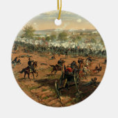 Kampf Gettysburg Hancock bei Gettysbug Thulstrup Keramikornament (Vorne)
