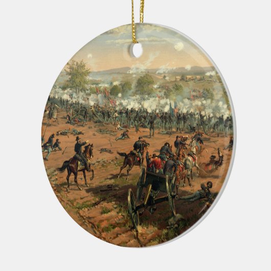 Kampf Gettysburg Hancock bei Gettysbug Thulstrup Keramikornament (Links)