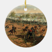 Kampf Gettysburg Hancock bei Gettysbug Thulstrup Keramikornament (Hinten)