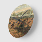 Kampf Gettysburg Hancock bei Gettysbug Thulstrup Runde Wanduhr (Winkel)