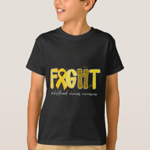 Kampf Goldene Schleife Kindheitskrebs-Bewusstsein T-Shirt