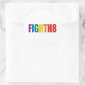 Kampf H8 Runder Aufkleber (Tasche)