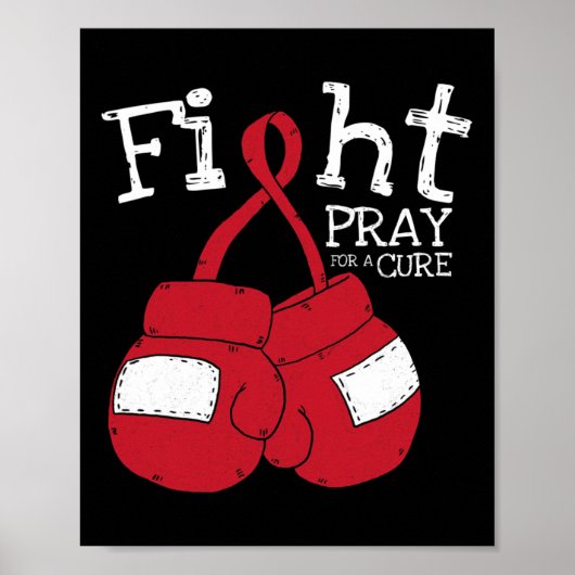 Kampf HIV Aids Gehirnaneurysm Schlaganfall Coole A Poster (Vorne)