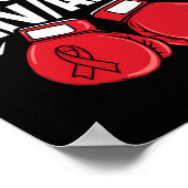 Kampf Hivaid Awareness Red Boxing Handschuhe Poster (Ecke)