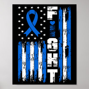 Kampf Hydrocephalus Awareness Patriotic USA Americ Poster