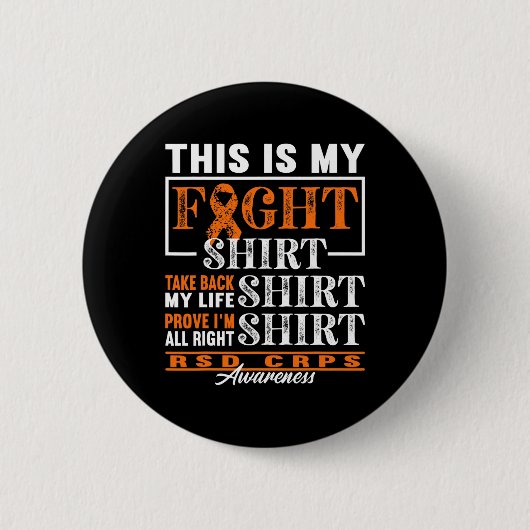 Kampf I Reflex Dystrophy Pain Syndrom RSD CRPS Button (Vorderseite)