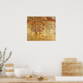 Kampf im Amphitheater Poster (Küche)