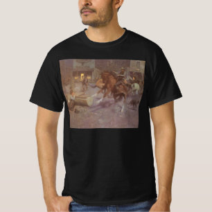 Kampf im Roundup Saloon von Bill Gollings T-Shirt