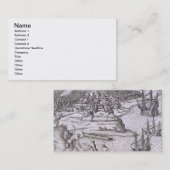 Kampf in Jamaika zwischen Christoph Kolumbus (14 Visitenkarte (Vorne/Hinten)