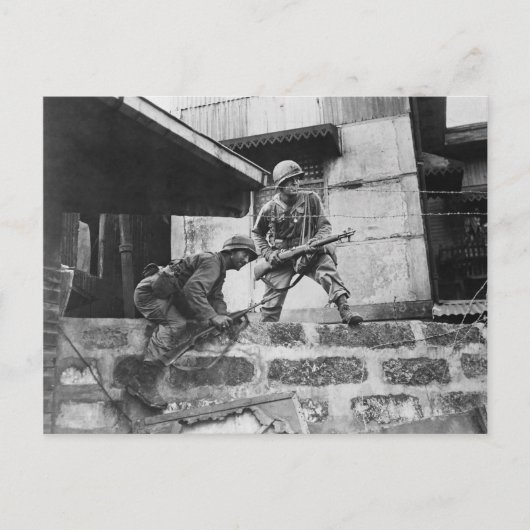 Kampf in Manila Postkarte (Vorderseite)