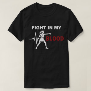 Kampf in meinem Blut Frauenboxmotiviation T-Shirt