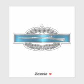 Kampf Infanterie-Abzeichen mit Combat Star Aufkleber (Blatt)