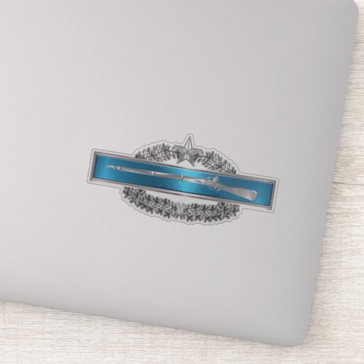 Kampf Infanterie-Abzeichen mit Combat Star Aufkleber (Detail)