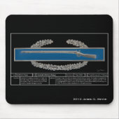 Kampf-Infanterie-Abzeichen technisch Mousepad (Vorne)
