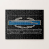 Kampf-Infanterie-Abzeichen technisch Puzzle (Horizontal)