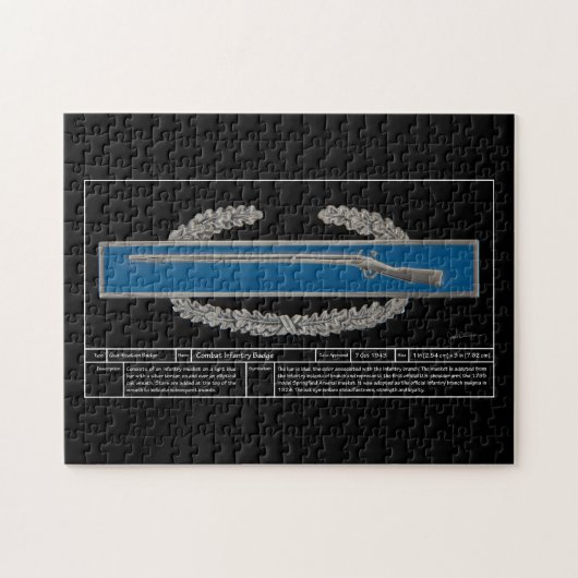 Kampf-Infanterie-Abzeichen technisch Puzzle (Horizontal)