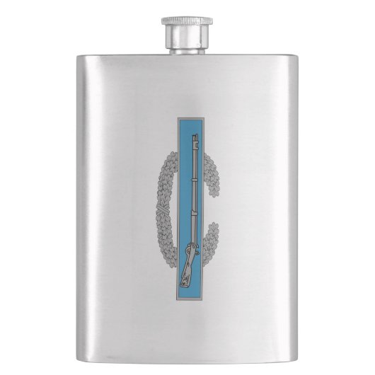 Kampf Infantryman Abzeichen CIB Army Veteran Flachmann (Vorderseite)